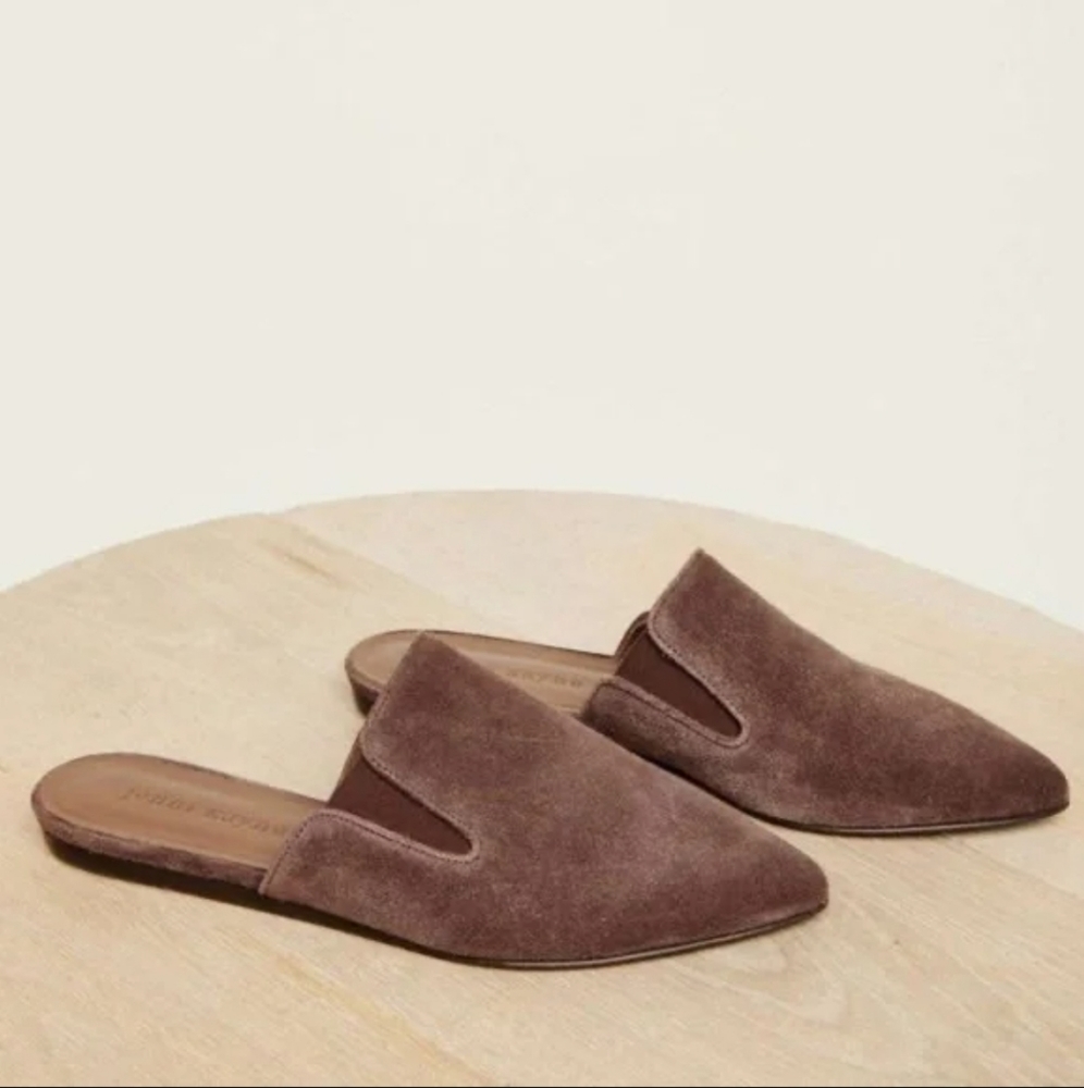 Jenni Kayne | Suede Mule In Expresso Size 37